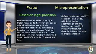 What is Difference Between Fraud amp Misrepresentation [upl. by Atikir334]