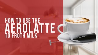 How To Use the AeroLatte To Froth Milk [upl. by Fagin899]