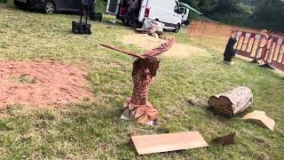 A fabulous range of wooden sculpture at Caerleon festival 2024 [upl. by Aekerly]