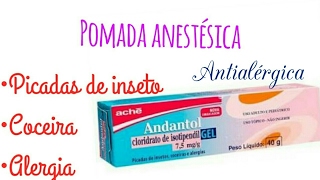 Resenha PomadaAndantol Gel [upl. by Eetnwahs]