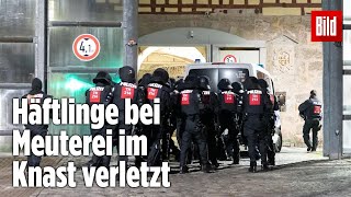 Gefängnismeuterei Polizei stürmt Knast in Thüringen  JVA Untermaßfeld [upl. by Selij]